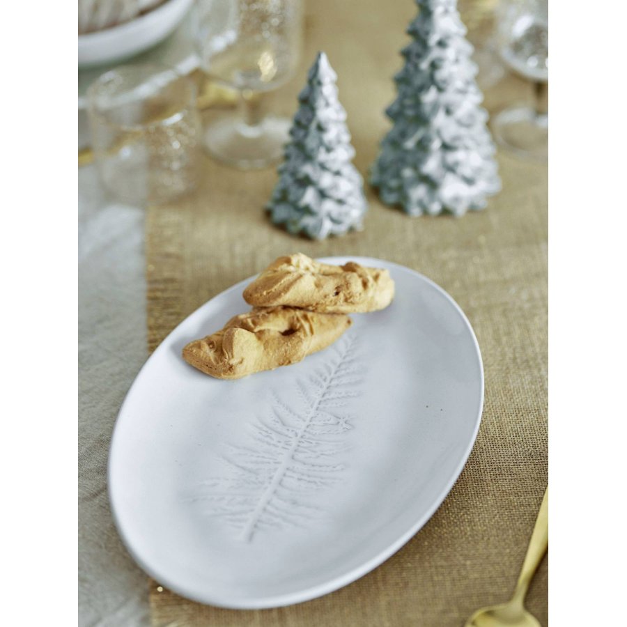 Bloomingville Winter Servierplatte 31 cm, Natur