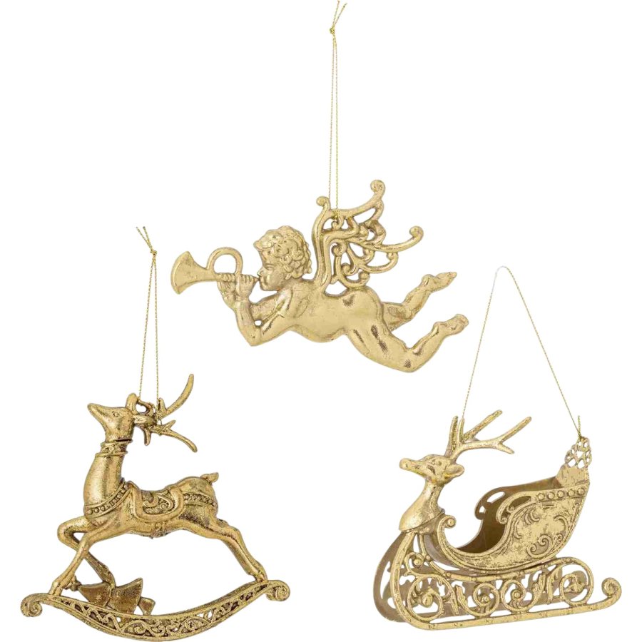 Bloomingville Anisa Ornament H10 cm, Gold