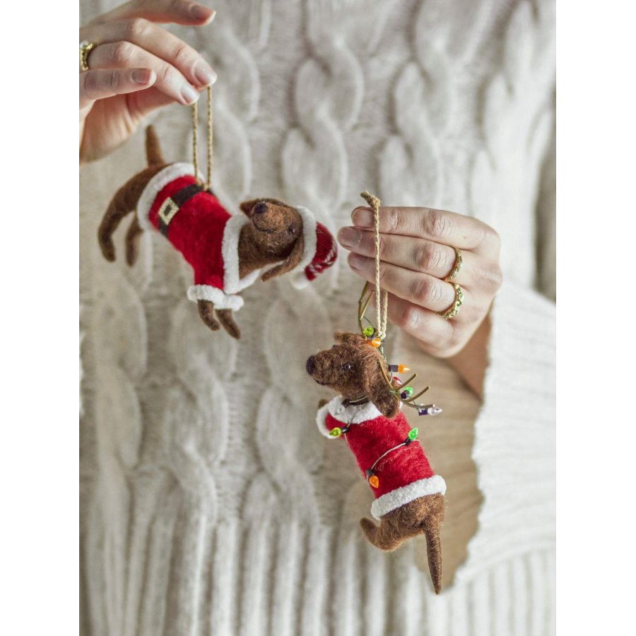 Bloomingville Monty Ornament 2er Set, Braun