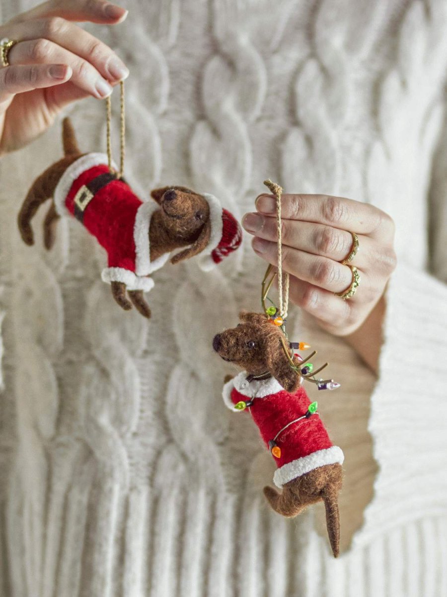 Bloomingville Monty Ornament 2er Set, Braun