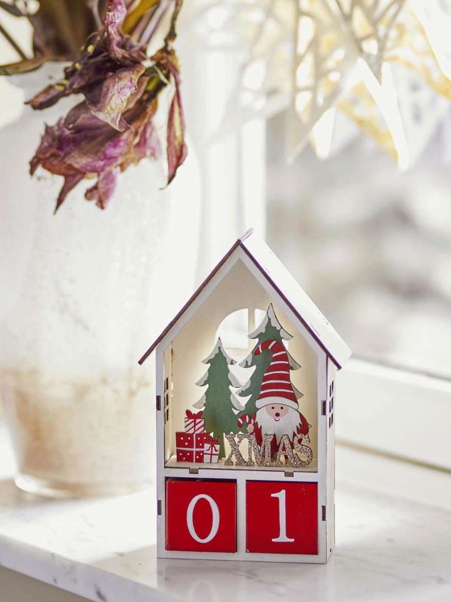 Bloomingville Edmund Kalender H19 cm, Rot