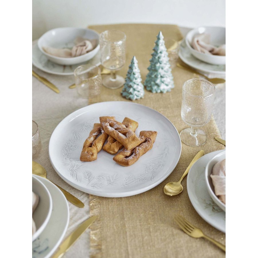 Bloomingville Winter Servierplatte 34 cm, Natur