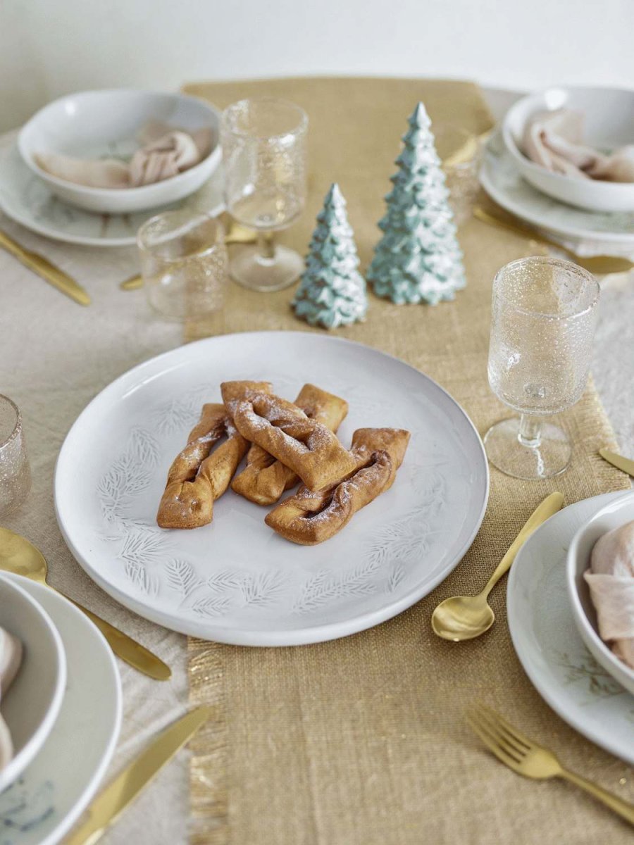 Bloomingville Winter Servierplatte 34 cm, Natur