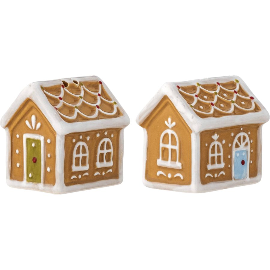 Bloomingville Ginnie Salz- und Pfeffer-Set H6 cm, Braun