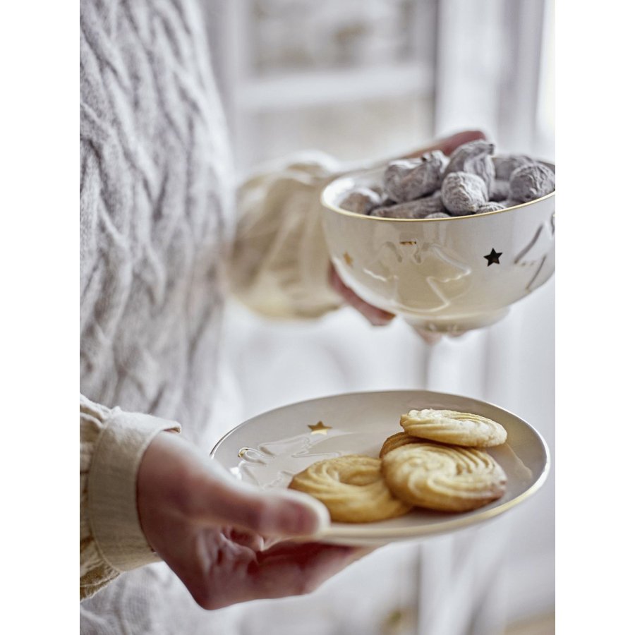 Bloomingville Starry Teller 16 cm, Wei