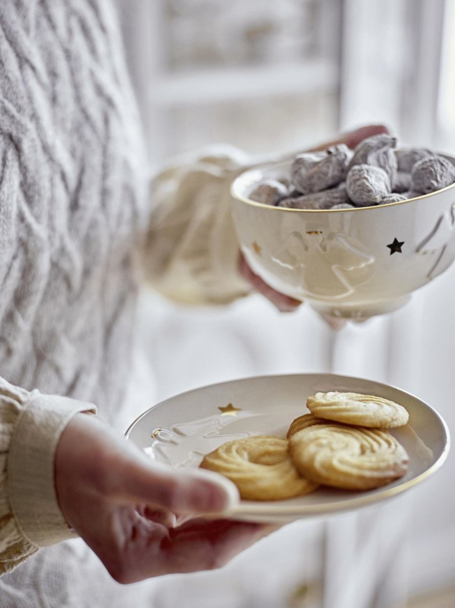 Bloomingville Starry Teller 16 cm, Wei