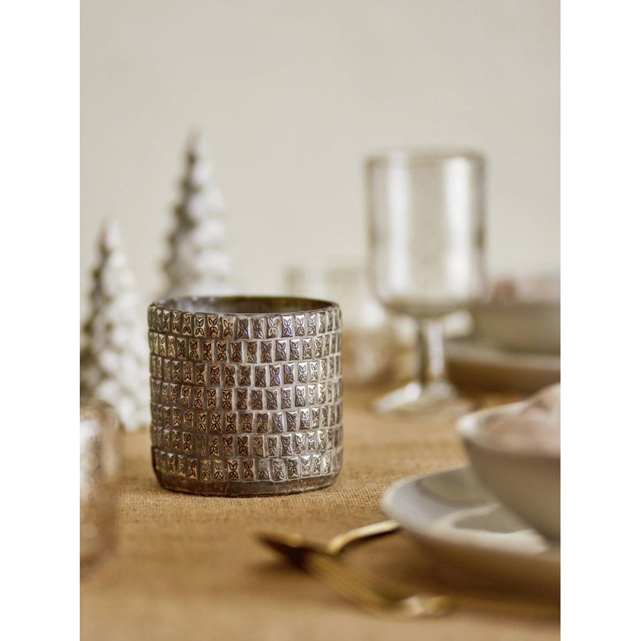 Bloomingville Federika Teelichthalter H10 cm, Gold