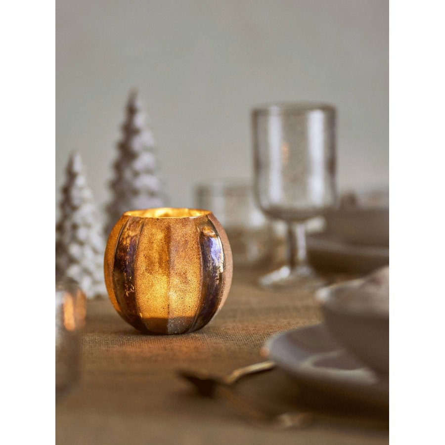 Bloomingville Felecia Teelichthalter H10 cm, Gold