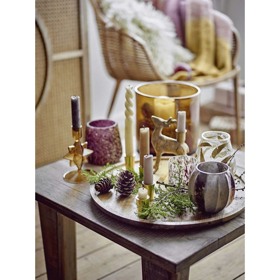 Bloomingville Felicita Teelichthalter H8 cm, Braun