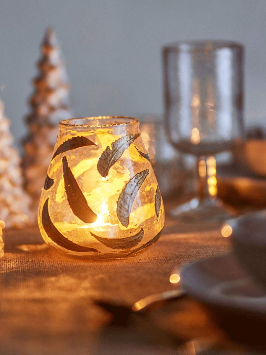 Bloomingville Fidelia Teelichthalter H12 cm, Gold