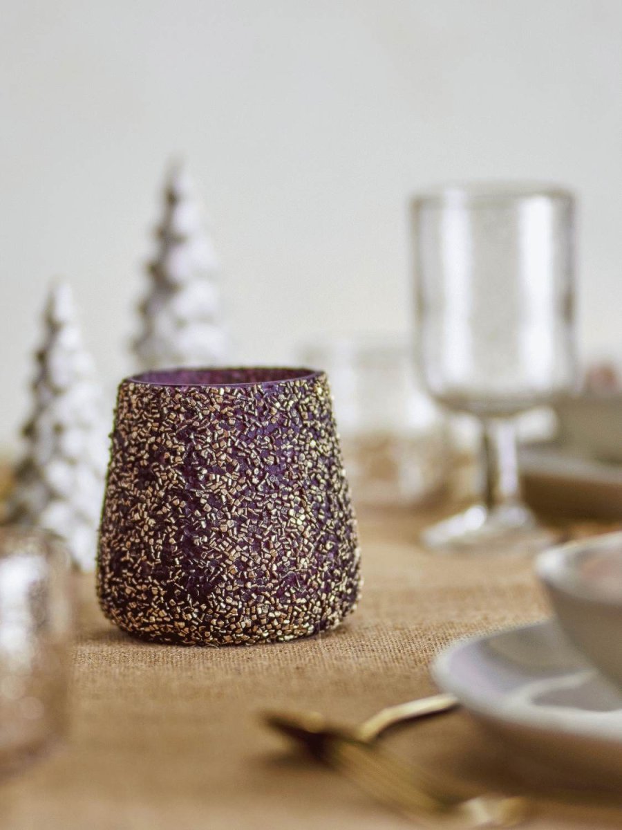 Bloomingville Filiz Teelichthalter H11 cm, Gold