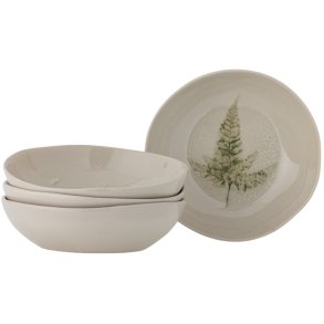 Bloomingville Bea Suppenteller 4er Set 21 cm, Natur