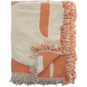Bloomingville Caya Plaid 130x160 cm, Orange