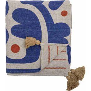 Bloomingville Eviaya Decke 130x160 cm, Blau