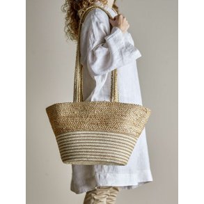 Bloomingville Simona Indkøbspose 28x42 cm, Jute