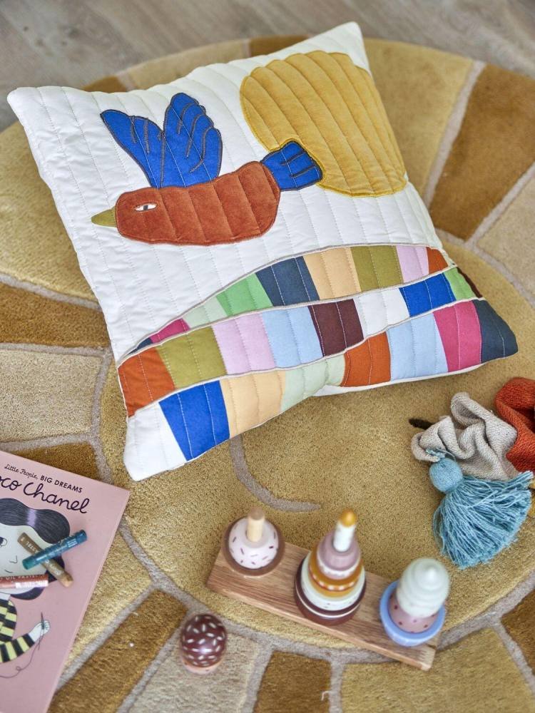 Bloomingville Mini Colorine Kissen 45x45 cm, Natur