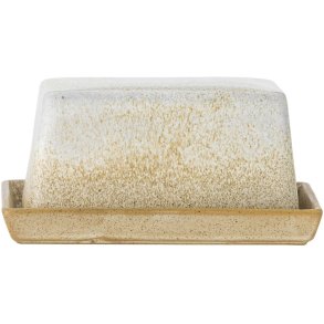 Bloomingville Paula Butterdose 17,5 cm, Natur