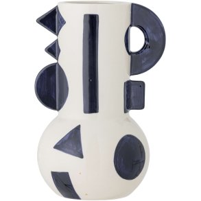 Bloomingville Graphica Vase H24 cm, Blau