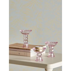 Bloomingville Delphia Lysestage 3 stk. H9,5 cm, Rosa