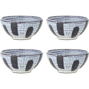 Bloomingville Ever Schssel 4er Set 9 cm, Schwarz