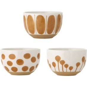 Creative Collection Linora Schssel 3er Set 12,5 cm, Braun