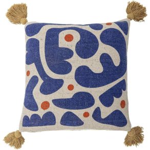 Bloomingville Eviaya Kissen 45x45 cm, Blau