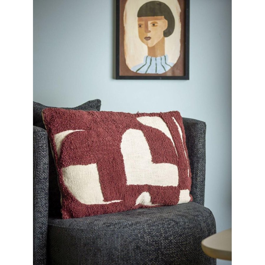 Bloomingville Olica Kissen 40x60 cm, Rot