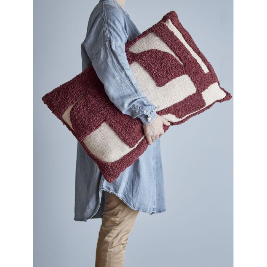 Bloomingville Olica Kissen 40x60 cm, Rot