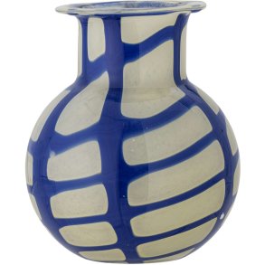 Bloomingville Kiran Vase H19 cm, Blau