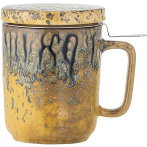 Creative Collection Yuma Becher mit Deckel und Tesi 25 cl, Gelb