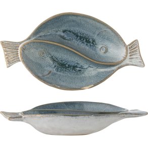 Creative Collection Mei Servierplatte 17 cm, Blau