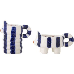 Bloomingville Caty Kerzenhalter 2er Set H13 cm, Blau