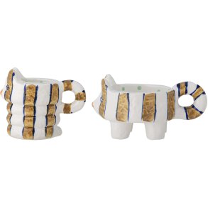 Bloomingville Caty Kerzenhalter 2er Set H9,5 cm, Braun