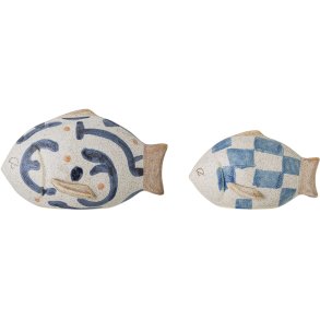 Bloomingville Eviaya Dekoration 2er Set, Blau