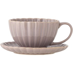 Bloomingville Latina Tasse m. Untertasse 22 cl, Rosa