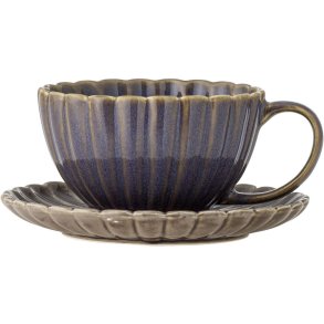 Bloomingville Latina Tasse m. Untertasse 22 cl, Lila