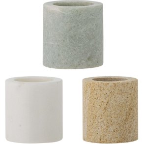Bloomingville Kokui Krukke 3 stk. H5 cm, Marmor