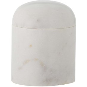 Bloomingville Lira Glas m. Deckel H9 cm, Wei