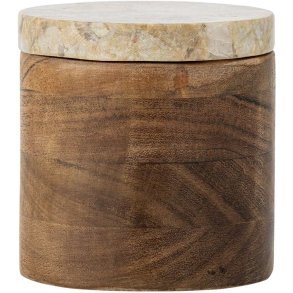 Creative Collection Lisanne Opbergpotje incl. Deksel H10,5 cm, Acacia