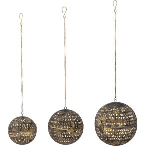 Bloomingville Lumie Decoratie 3 stuks, Messing