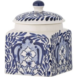 Creative Collection Karlie Glas m. Deckel H14 cm, Blau