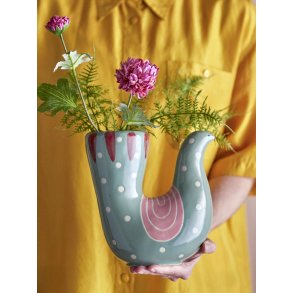 Bloomingville Trudy Vase H19 cm, Grøn