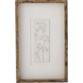 Creative Collection Mey Illustration mit Rahmen 30,5x48,5 cm, Kiefer