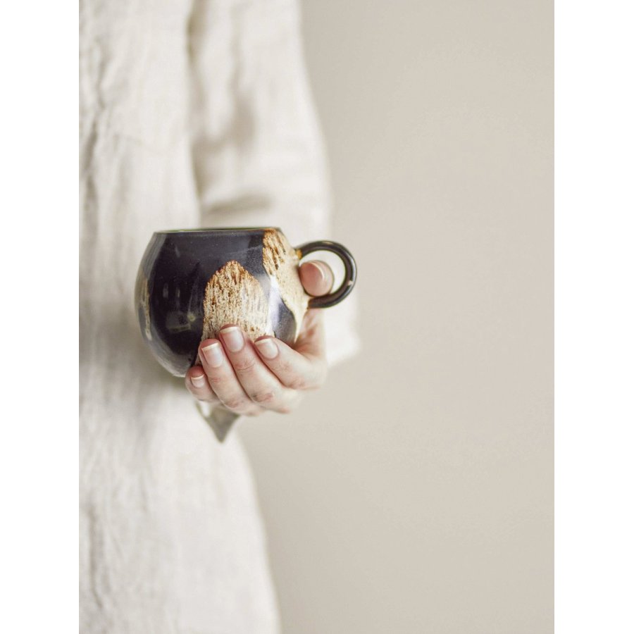 Bloomingville Paula Becher 27,5 cl, Braun/Orange