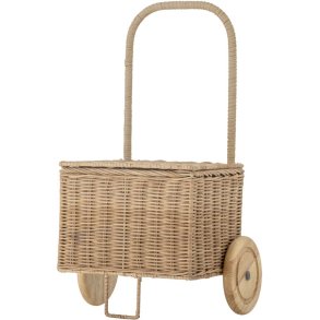 Bloomingville Mini Penne Kuffert m. Hjul H50 cm, Rattan