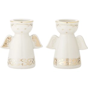 Bloomingville Faella Waxinelichthouder en Kandelaar H12 cm, Wit