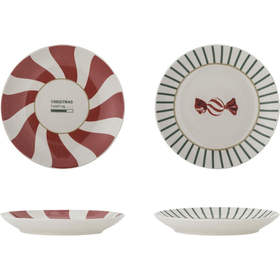 Bloomingville Yule Teller 2er Set 12,5 cm, Natur