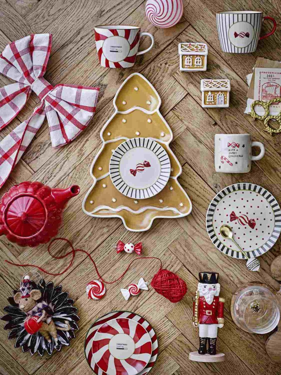 Bloomingville Yule Teller 2er Set 12,5 cm, Natur