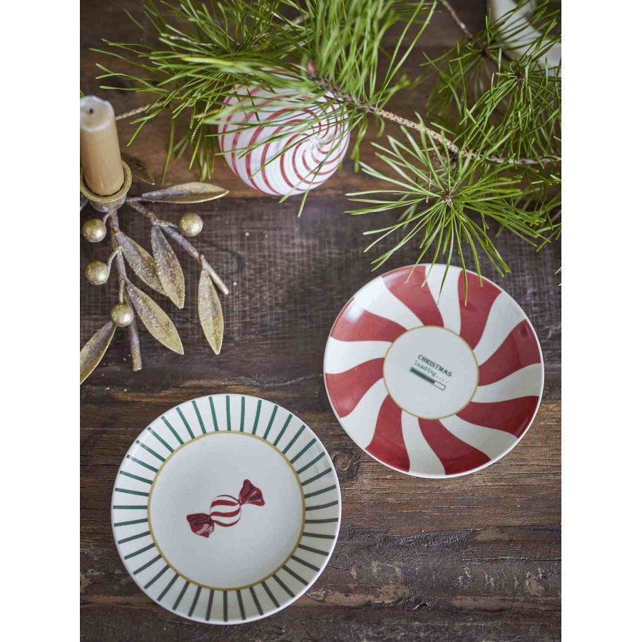 Bloomingville Yule Teller 2er Set 12,5 cm, Natur