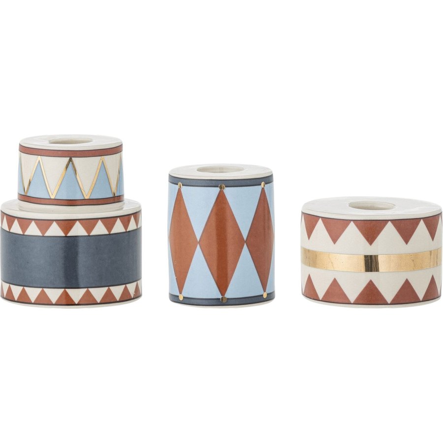 Bloomingville Bitja Kerzenhalter 3er Set, Blau